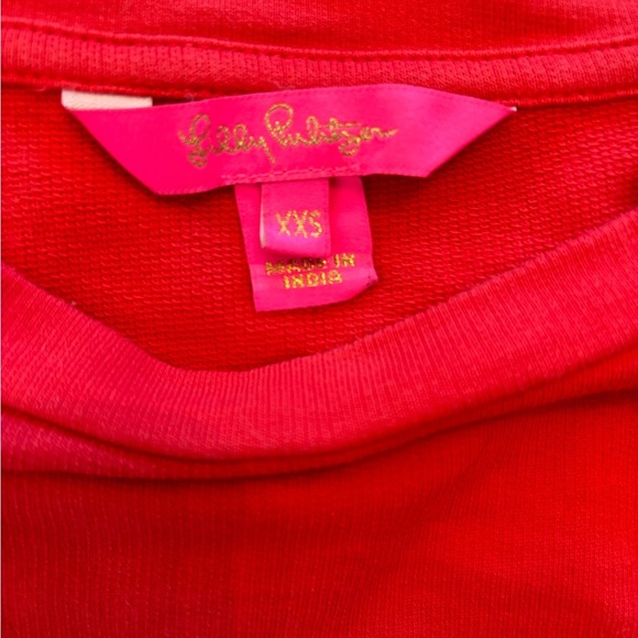 Lilly Pulitzer Joy rhinestone embellished sweatshirt xxs - Picture 8 of 9
